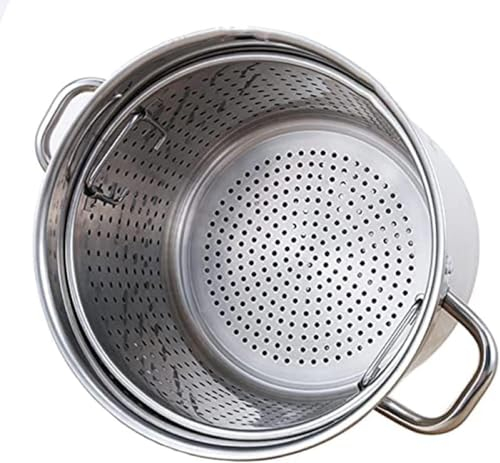 Stainless Steel Cookware Stock Pot Deep Turkey Fryer Crab Lobster Shrimp Boiler Outdoor Cooking and Home Brewing-50L/45QT