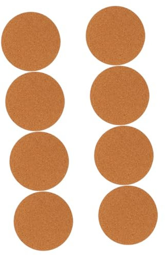 Gogogmee 8pcs Cork Plant Mats for Indoor Potted Plants Round Cork Coasters Gardening Coasters Multi-purpose Flowerpot Pads for Home Decor