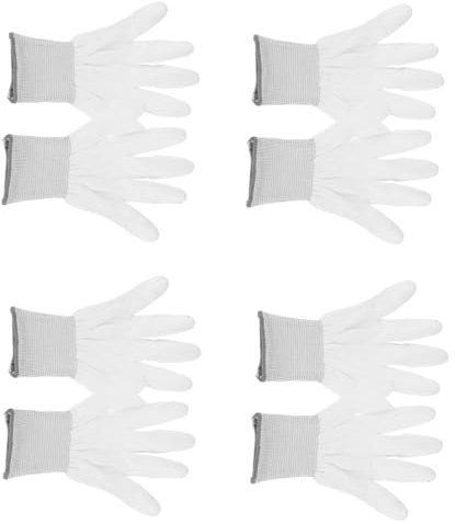 SOLUSTRE 12paare Sicherheitsarbeitshandschuhe Aus Nylon Mit Pu-beschichtung Antistatisch Rutschfest Für Elektronik Labor Und Computerinstallation