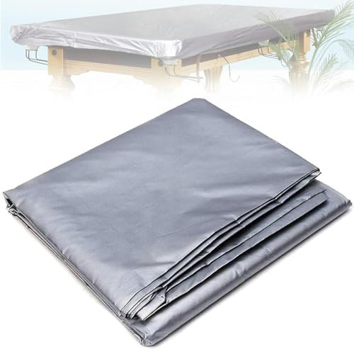 Wasserdichte PVC-Pooltischabdeckung mit Kordelzug, staubdicht und Sonnenschutz, passend für 2,2 m, 2,2 m, 2,3 m, 2,3 m, 3,6 m, Snookertische