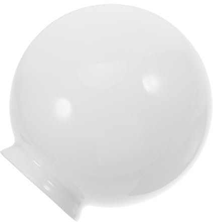 PRETYZOOM Abat-jour Sphérique Verre Blanc Laiteux Pour Lampe Suspendue Et Plafonnier Remplacement Pour Chambre Et Salon