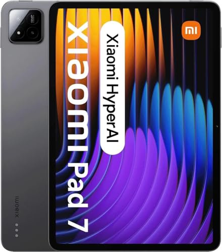 XIAOMI Pad 7 Pro Matte Glass Version + Teclado - Tablet de 11,2 3,2K (Snapdragon 8s Gen 3, 12GB RAM, 512GB ROM, 4 Altavoces, WiFi 7, batería de 8850 mAh, Cargador no Incluido), Gris (Versión ES)