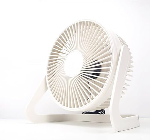 Ventilador de mesa USB de 6 pulgadas, ventilador de mesa de 2 velocidades, rotación de 360 °, ventilador de mesa personal con cable de extensión USB, mini ventilador portátil para mesa, hogar,