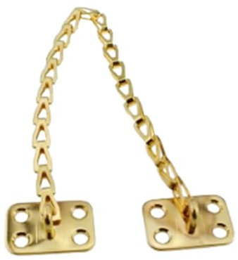 BLLNDX Cadena para muebles de latón pulido macizo de 30,48 cm, cadena de seguridad para puertas y ventanas, cadena de protección contra caídas utilizada para restringir ventanas, cajas, tapas y