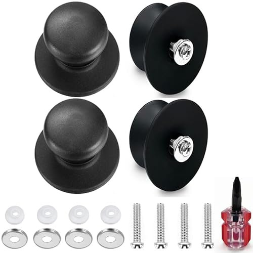 iguTrail 4 Stück Topfdeckelknopf, Topfdeckel Griff Universal, Pan Lid Cover Knöpfe, Küchengeschirrknöpfe, für Topfdeckel, Ersatzknöpfe, Kasserolle