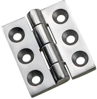 Bisagra resistente con grandes orificios de montaje for maquinaria y equipos industriales 1 pieza(Black)