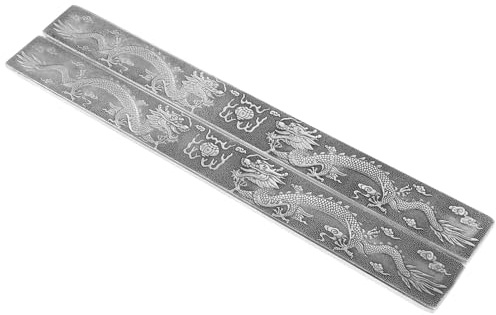 VILLFUL Kalligraphie Briefbeschwerer Satz Tibetischem Silber Rechteckig Dekorativ Sicher für Kalligraphie Übungen für Künstler und Schriftsteller