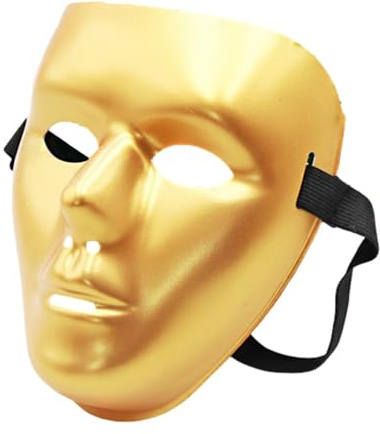 Kostymmask, halloween cosplay - återanvändbar huvudbonad med elastiskt band för män vuxna party evenemang