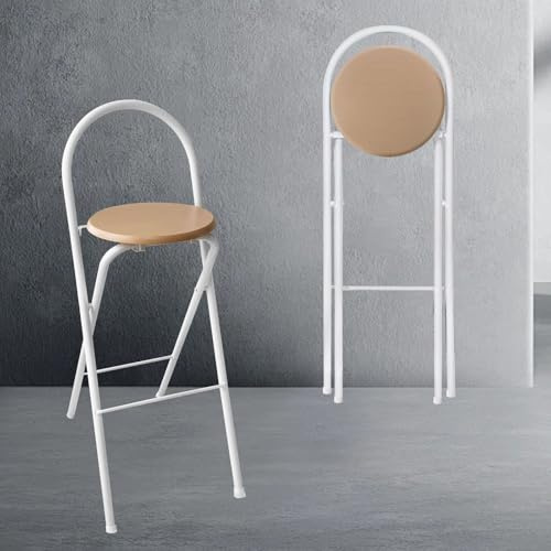 Tragbares Klapphocker-Set, 265 cm, leichter Hocker mit Griff für Erwachsene, strapazierfähig bis 100 kg, ideal für Küche, Outdoor, Wandern, Reisen und Gitarre