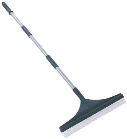 Mumusuki Rastrillo para Césped Artificial, Rastrillo Manual de Acero Inoxidable con MangoAjustable de 48,4 Pulgadas para Eliminación de Césped Artificial y Hojas deCésped, Eliminación de