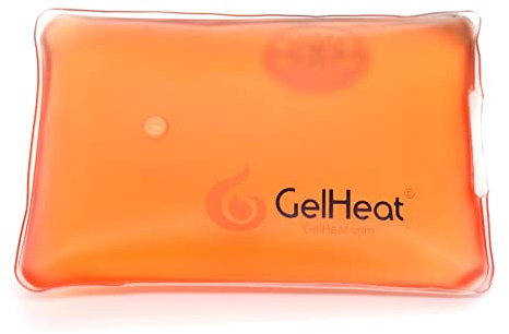 Pack of 5 GelHeat Instant Hand Warmers - Reusable Gel Click Heat Pads (Orange)