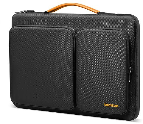 tomtoc 360° laptopfodral för nya 15-tums MacBook Air M5/A3448 (2026), M4/A3241 (2025), M3/A3114, M2/A2941, Microsoft Surface Laptop 15 tum, vattentät väska med plats för laddare och mus