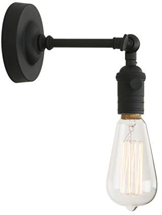 Phansthy Wandleuchte Wandbeleuchtung Wandleuchten Vintage Wandlampen Industrie Loft-Wandbeleuchte Küchenwandleuchte Spiegeleuchte Badezimmerleuchte (Schwarz Farbe)