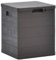 vidaXL Caja de Almacenamiento de Jardín, Baúl para Cojines Almohadas Mantas, Cofre de Herramientas, Caja para Patio Terraza, 90 L Marrón