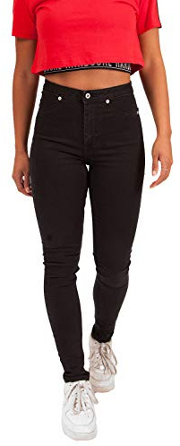 Hardcore Ladies Cotton Rich Soft Touch High or Mid Rise Denim Skinny Jeans
