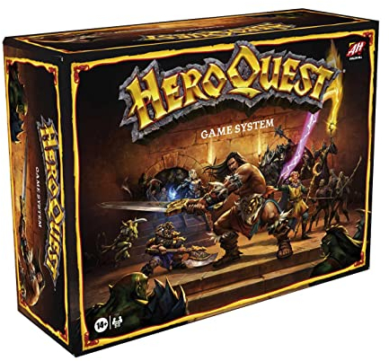 Hasbro Gaming Avalon Hill HeroQuest Spielsystem Tisch-Brettspiel, immersives Fantasy-Dungeon-Crawler-Abenteuerspiel für Kinder ab 14 Jahren, 2–5 Spieler