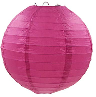 1 STÜCK 10-40 cm China Papierlaternen Festival Liefert Kinder Geburtstag Hochzeit Dekoration Dekor Geschenk Handwerk DIY Lampion Laterne-lila rot, 40 cm (16 Zoll)