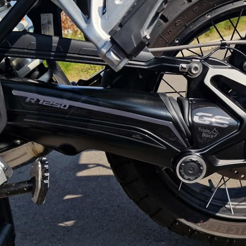 Resin Bike Motorcycle 3D Stickers Compatible with Bmw R 1250 GS - GS Adventure Triple Black 2021-2024. Swingarm Protections from Impact and Scratches. Resin Stickers - Gadget Moto