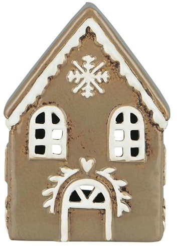 IB Laursen Kerzenhaus in Lebkuchenoptik mit Schneekristall