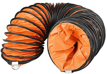 IkErna Pvc Flexibler Leitungsschlauch Für 12 In Ableitungslüfter, 5 M 10 M Tragbare Geräteschlauch Einfacher Speicher, 3 Schichtschutz/500Mm*5M