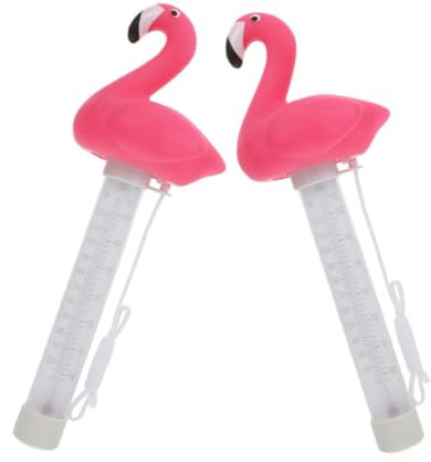VINTORKY 2 Stück Baby-badewannenthermometer Pool-flamingo-form Schwimmend Und Leicht Zu Lesen Für Den Einsatz