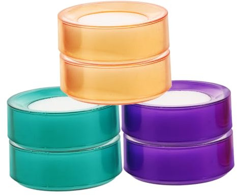 SEWACC 6er-pack Schwammbecher Feuchter Handbefeuchter Zum Geldzählen Genauer Schwamm-fingerbefeuchter Zufällige Farbe