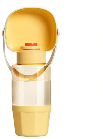 Tuxxjzm Bebedor de comida multifuncional, vaso de comida de agua para paseos de perros, bebedor de cachorros caminando - Vaso a prueba de fugas para perros al aire libre para caminar, camping, casa,