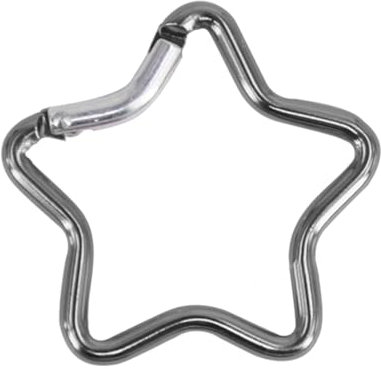 URTERYSER Kletterkarabiner, robuster Verschlusshaken für Camping, Angeln, Wandern, Reisen, Aluminiumlegierung, Karabinerhaken, Sternform, Kletterschnalle