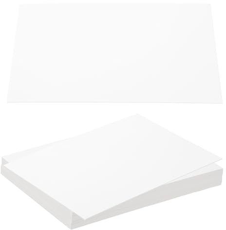 PATIKIL 31,5 x 25,4 x 0,0 cm spånskivor, 20 st 40 PT tjocka bokbräde pärmar bräda robust bokbindningsmaterial för bokbindningsskydd, vit