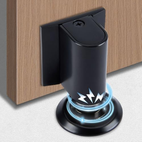 Magnétique Cale Porte Bloc Porte, Butee de Porte Stop Porte, Arret de Porte Arrêt de Porte en Métal, Magnétique en Métal Butée de Porte, Butée de Porte Magnétique Solide Avec Adhésif et Vis (3C#-03)