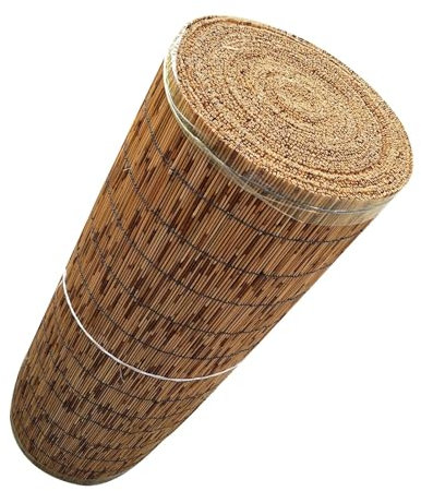 Clôture naturelle pour balcon, jardin, brise-vue durable et résistant aux intempéries, pour décoration de clôture de jardin, 100 x 600 cm, 120 x 600 cm, 150 x 1000 cm, lignes noires carbonisées