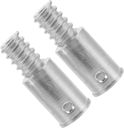 GOOHOCHY Metall Gewindeadapter 2 Stück 2.56x0.98 Zoll für Amerikanisches Besenstielgewinde Kompatibel mit Teleskopstangen für Haushalt und Büro