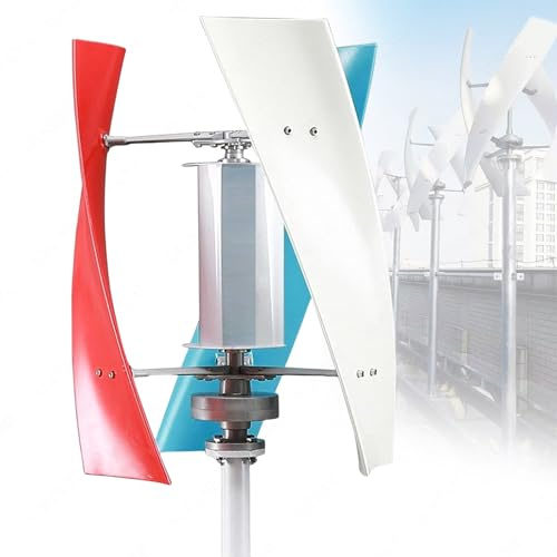 YORCME Kit de Energía Eólica Vertical 14000W – Generador de Viento con 3 Palas, Tecnología Maglev y Controlador para Autoconsumo, 12V/24V/48V,12V