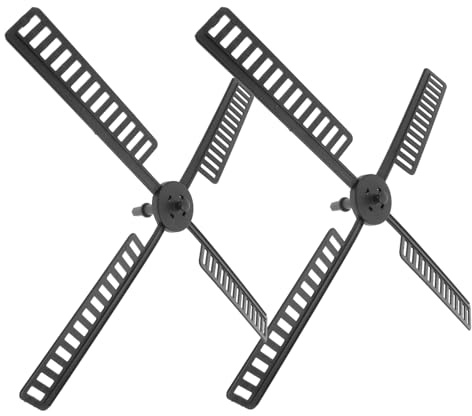 HEMOTON 2 sets Plastic Windmill Parts for Garden Decoration Durable Fade Resistant Windmill Accessories with Rotating Design for Outdoor Patios and Yards