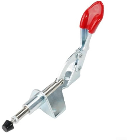 Abrazadera de palanca vertical Gh301al Push Pull Quick Board Abrazadera de émbolo de mano para liberación de circuito de chapa de metal de 30 mm, hierro galvanizado, mango de 190°, dispositivo de