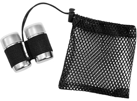 Palaufr Piccoli Contenitori Per Spezie - Contenitori Da Viaggio Per Sale E Pepe | Set 2 Pezzi Acciaio Inossidabile Con Borsa Inclusa Per Casa Escursionismo Arrampicata BBQ All'aperto | Per Ufficio