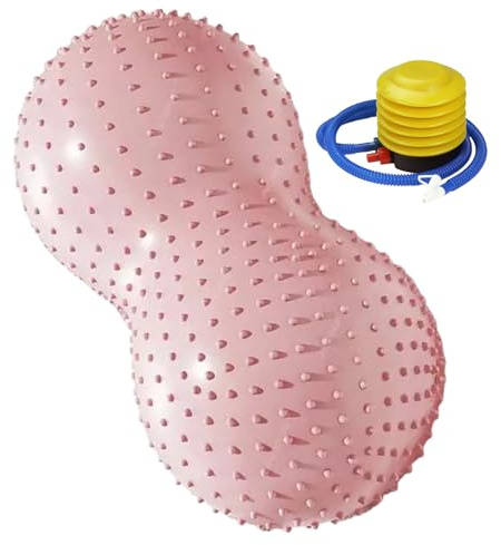 Yoga Stabilitetsbollar – 90 cm jordnötsbalansboll, pilates träningsredskap, träningsboll för kärnan, anti-sprickande PVC fitness tillbehör, stöd