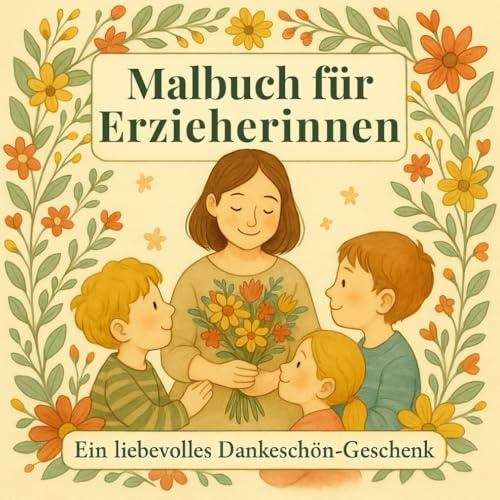 Malbuch für Erzieherinnen – Liebevolle Szenen aus dem Kita-Alltag: Ein entspannendes Dankeschön-Geschenk für Erzieherinnen voller herzlicher Momente zum Ausmalen