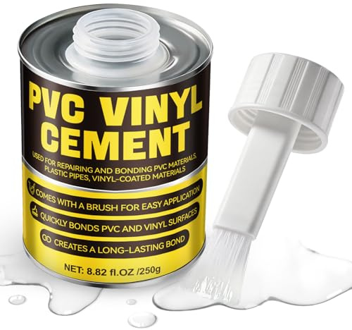 Allisway 250g Colla per PVC, Colla per PVC Gommoni, Colla per Gommoni In PVC, Impermeabile, Forte Aderenza, Ripara Fori e Strappi Nei Materiali In PVC, Adatto per Gommoni, Materassini Gonfiabili