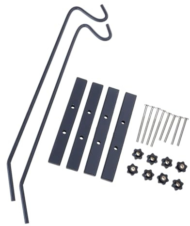 Kelisdi Balcon Balustrade Mangeoire à Oiseaux Supports pour Pots de Fleurs Plantes Crochet pour Suspendre Multifonctionnel Terrasses Cintre