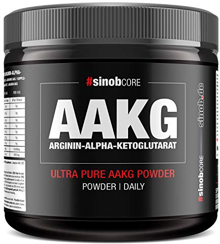 Arginin AKG Pulver Hochdosiert & Vegan 1 x 300g - 100% Reines AAKG Pulver mit Optimaler Löslichkeit ohne Zusätze & Frei von Füllstoffen und Süßstoffen.