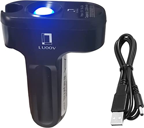 LUOOV - Bomba de ducha portátil para acampada, con dos pilas USB desmontables, cabezal de ducha portátil para camping, senderismo, viajes, uso portátil, mejorada
