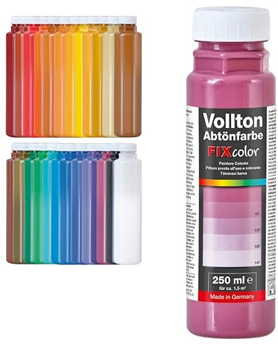 decotric Decolor Bunte Wandfarbe Violett - 250 ml I Dispersionsfarbe für dekorative Anstriche und wasserbasierten Materialien I Hohe Farbkraft & Ergiebigkeit