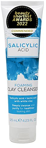 Creightons Salicylic Acid Foaming Clay Cleanser (125ml) - Contains Salicylic Acid & Lactic Acid with White Clay to Deeply Cleanse & Purify for Healthier Looking Skin. Dermatologically Tested