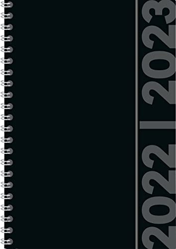 Collegetimer Black Label 2022/2023 - Schüler-Kalender A5 (15x21 cm) - schwarz - Ringbindung - Weekly - 224 Seiten - Terminplaner - Alpha Edition (Collegetimer A5 Ringbuch)
