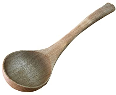 TOMYEUS Cucharas de Sopa Chinas 2 Piezas de Cuchara, Cuchara de Sopa Grande, Cuchara de Papilla, Cuchara de Sopa de Madera de Madera, Cuchara Grande de Madera Entera Cuchara Versátil