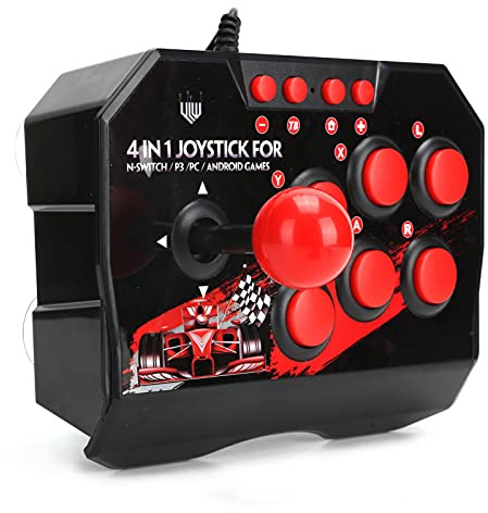 Leapiture Arcade Fight Stick Wired Arcade Joystick PC Street Fight Controller Juegos De Arcade Accesorios Joystick arcade stick 8bitdo Mando ps3 Mando arcade para PC/PS3