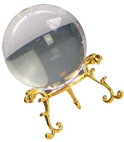Zerodeko 1 Satz Desktop- die Bürogeschenke Ornament das Bürodekoration zarte Kristallkugel Schlafzimmer Kristallkugel Dekoration einfach Briefbeschwerer heilende Kugel Statue