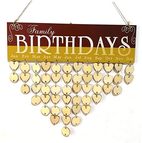 CAXUSD Kalender zum Aufhängen an der Wand Mini-Harztiere Geschenke zum Muttertag Waffel Wandkalender Kalender aus Holzblöcken hölzern hängendes Brett das Schild Wandbehang Plakette Bambus