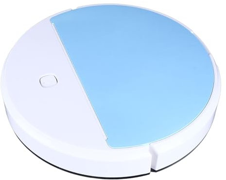 Robot Aspirapolvere, Robot Aspirapolvere con Luce, Robot di Pulizia Automatica, Sensore Prevenzione Cadute, Autonomia di 60 Minuti, per Tappeti Domestici Piastrelle di Legno Duro